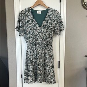 Green Floral Dress